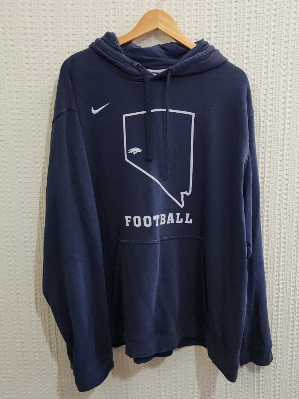 Nike Nevada State Football Navy Blue Hoodie Sweater Men's Size 3X